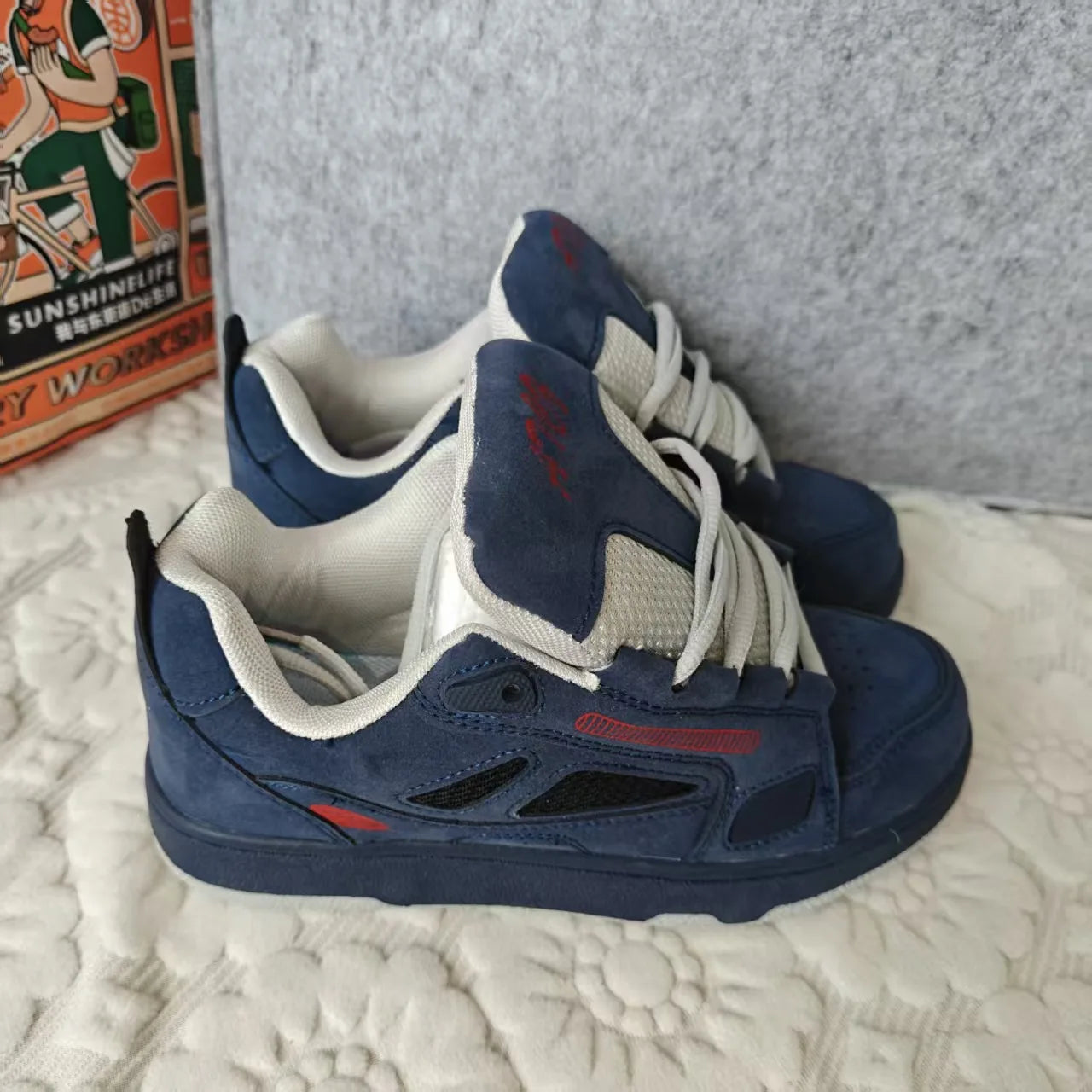 Men's shoes 2026 spring new retro breathable sports board shoes unisex casual shoes