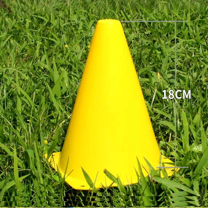 10PCS Perforated Cones Soccer Training Roadblocks Multi Function Obstacle Barrels Traffic Agilitys Cones Windproof Marker Roller