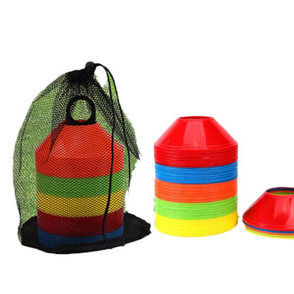 Soccer Cones 50Pcs/Set Practice Equipment Supplies Portable Cross Training for Games Coaching Football Garden Outdoor Activities