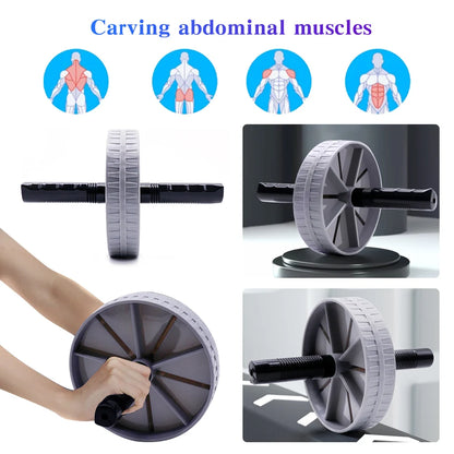 AB Roller No Noise Abdominal Trainer Non-slip Abdominal Roller Strengthen Muscle Exercise Equipment For Home Gyms