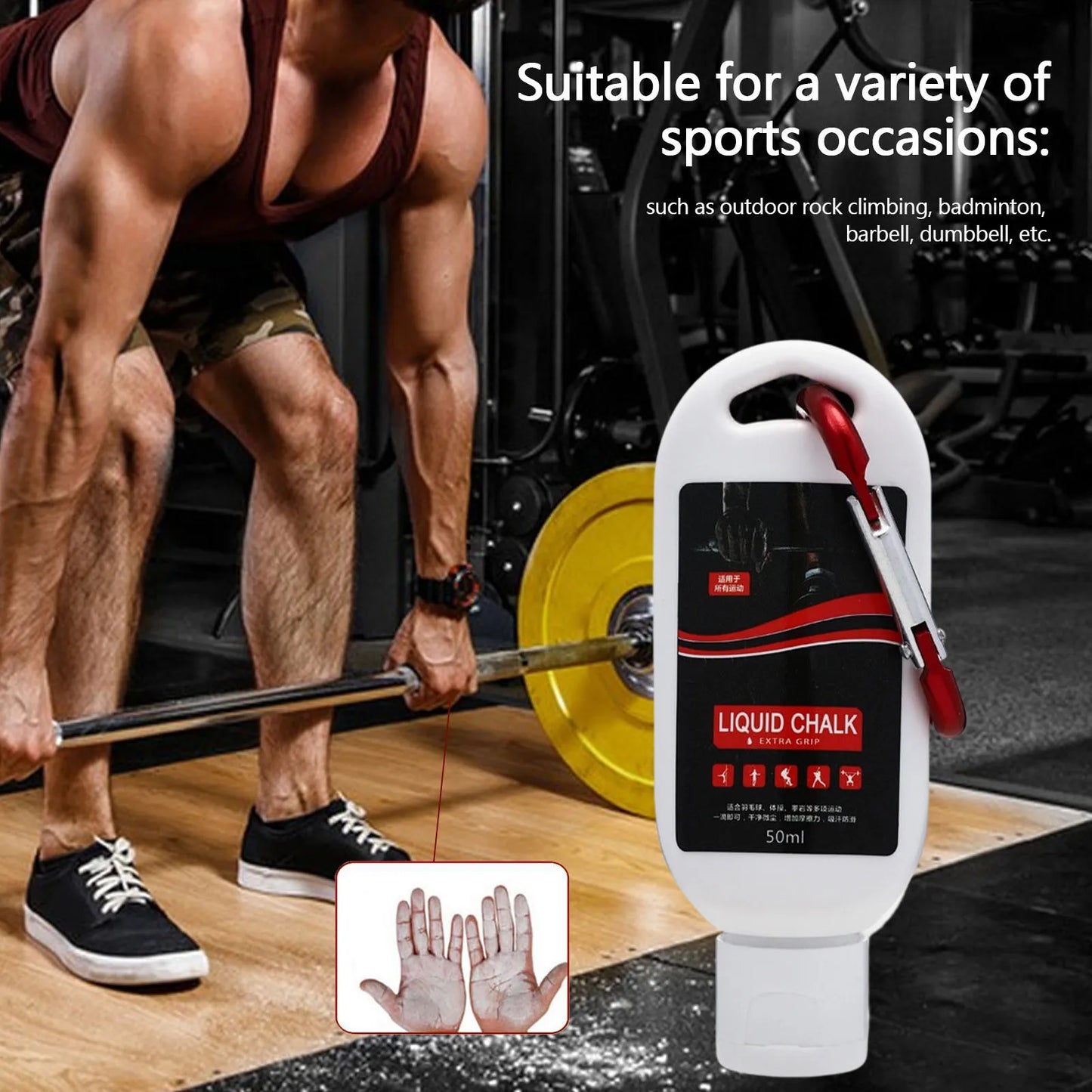 Sports Chalk Magnesium Powder Fitness Weight Lifting Non-slip Cream 30/50/100ml