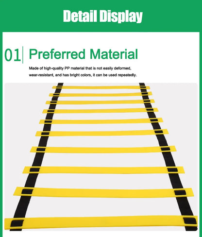 Sports Agility Ladder for Body Coordination Warm-Up Training Tool